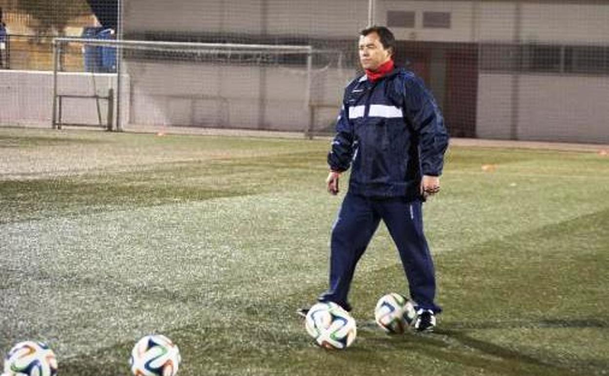 Pastelero en un entrenamiento en Badajoz 