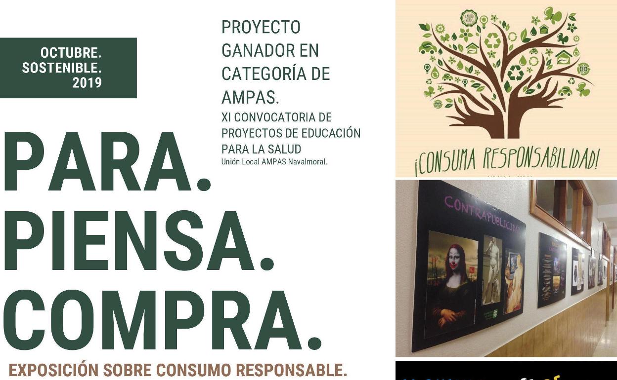'Para. Piensa. Compra. ¡Consuma responsabilidad!'