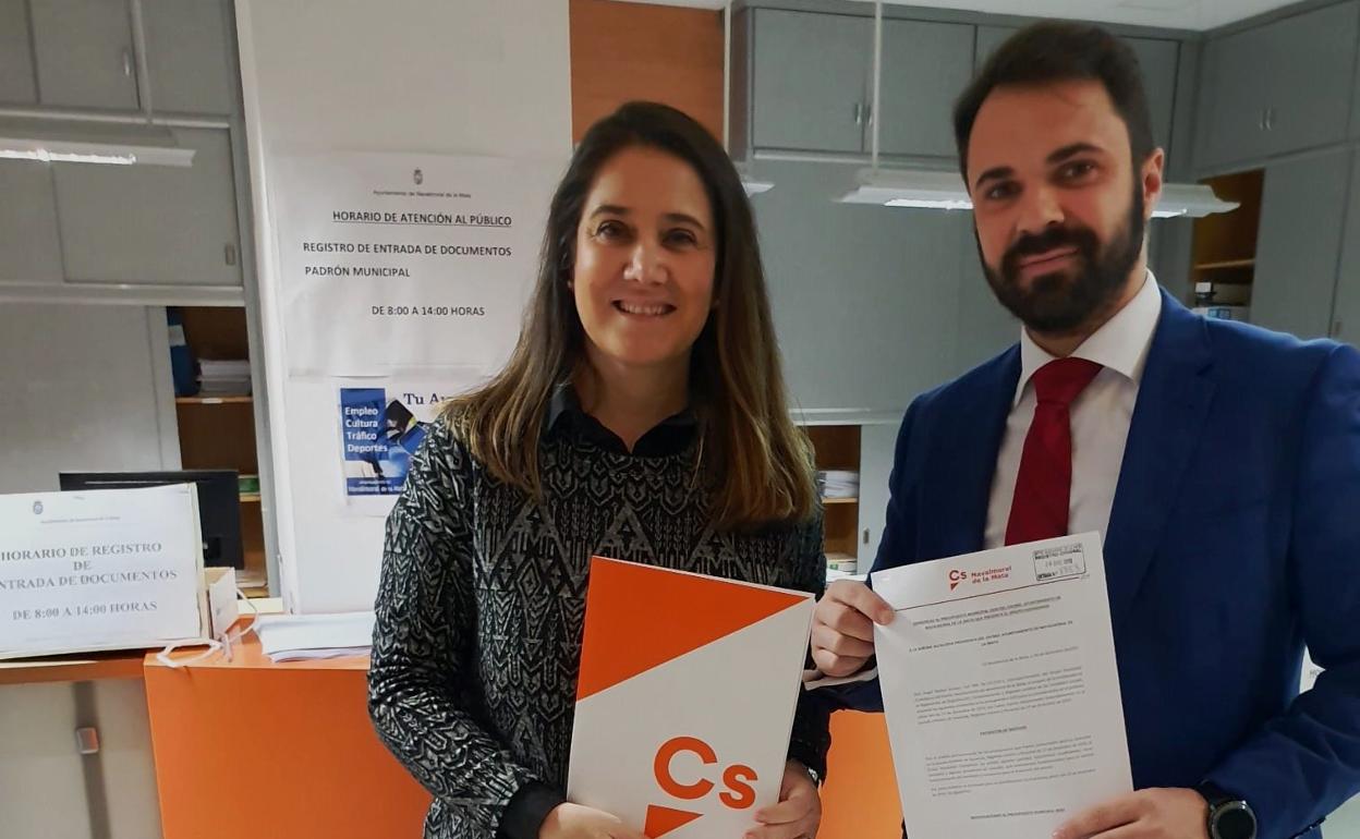 Patricia Meana y Ángel Muñoz, concejales de Ciudadanos 