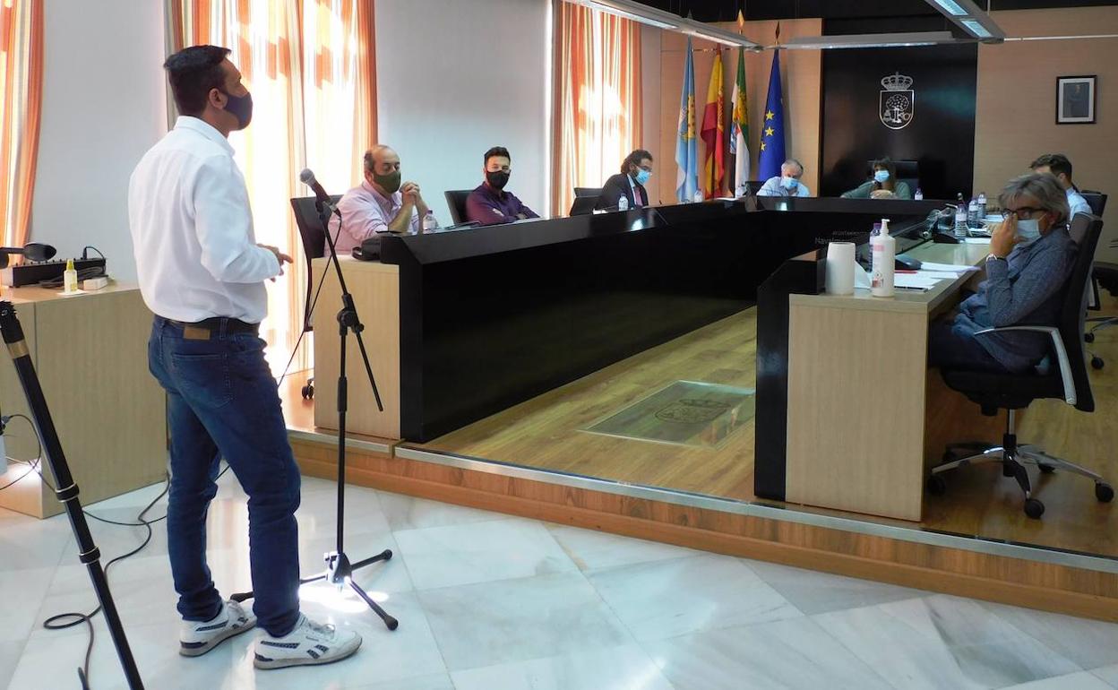 Intervención del popular Roberto García en el pleno 