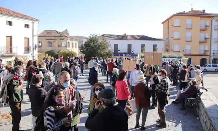 Protesta en Aldeanueva 