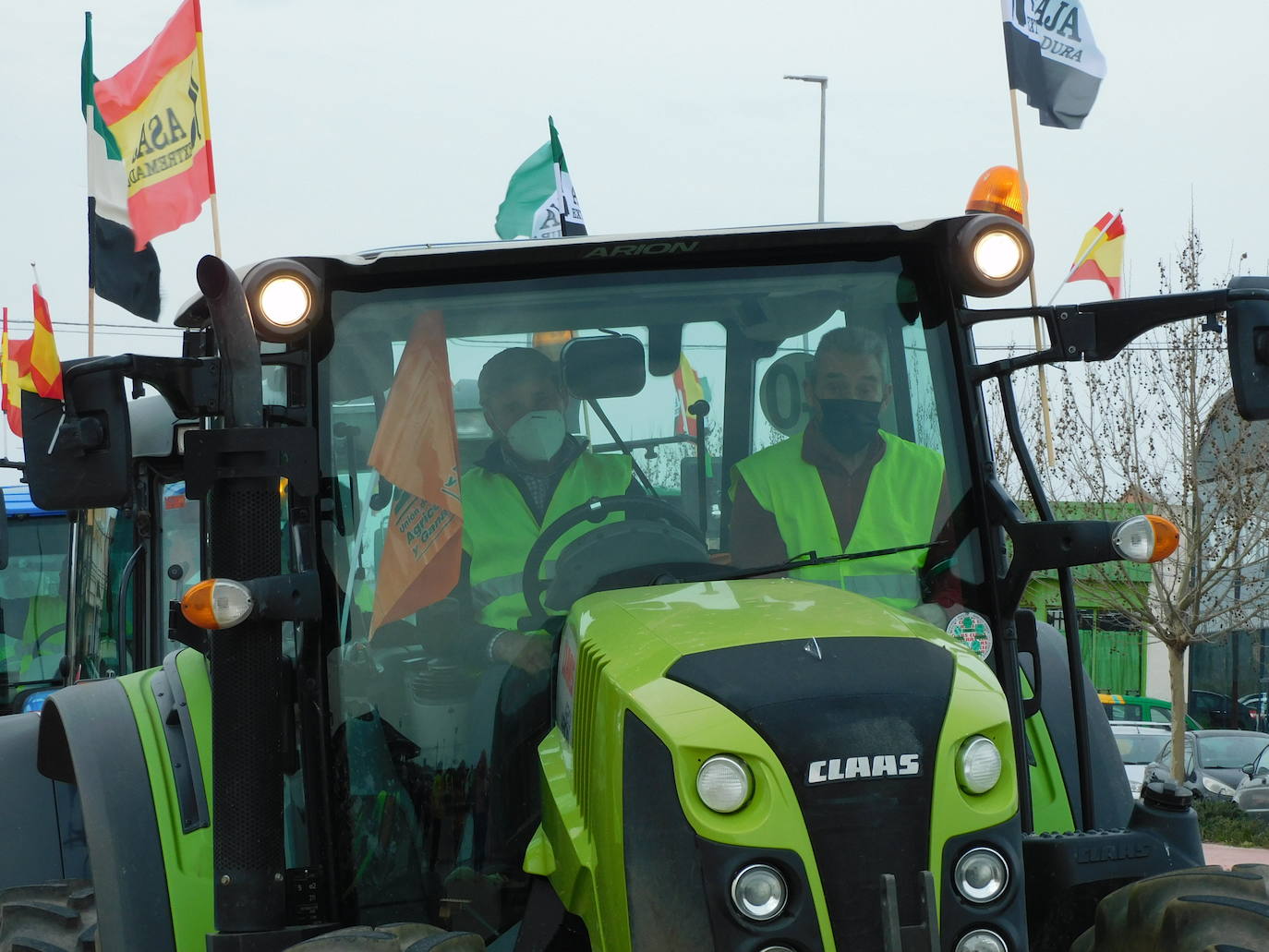Fotos: Protesta tabaquera en la autovía de Extremadura