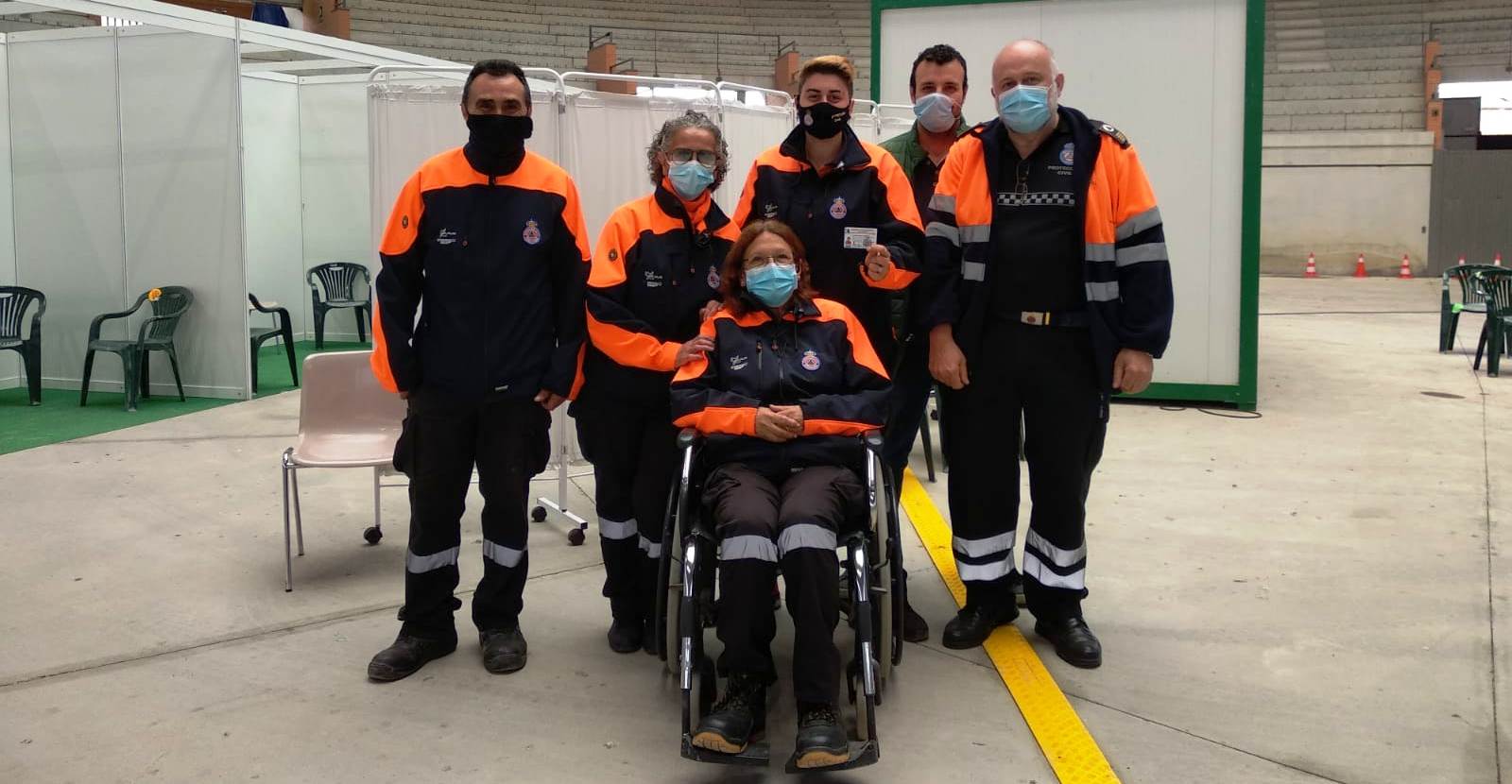 Algunos de los voluntarios vacunados 