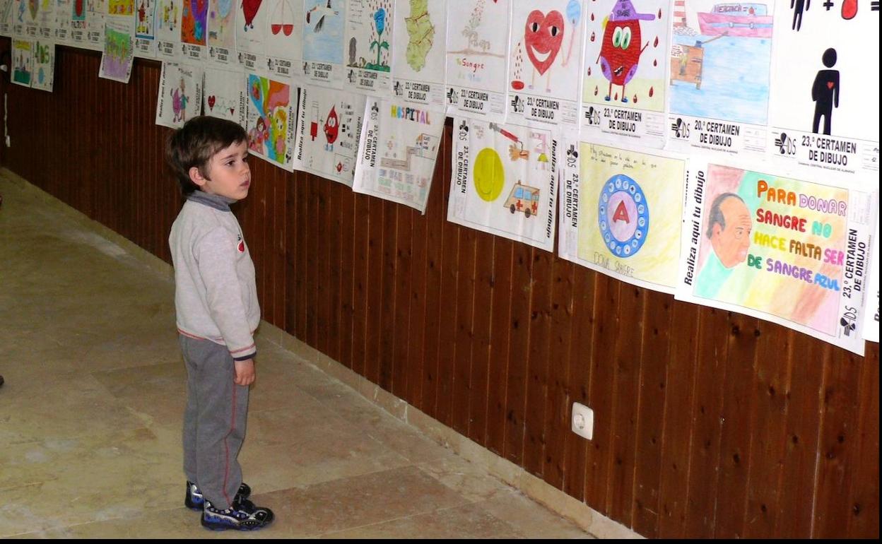 Los donantes de sangre expondrán del 27 al 30 los trabajos preseleccionados en el Certamen de Dibujo