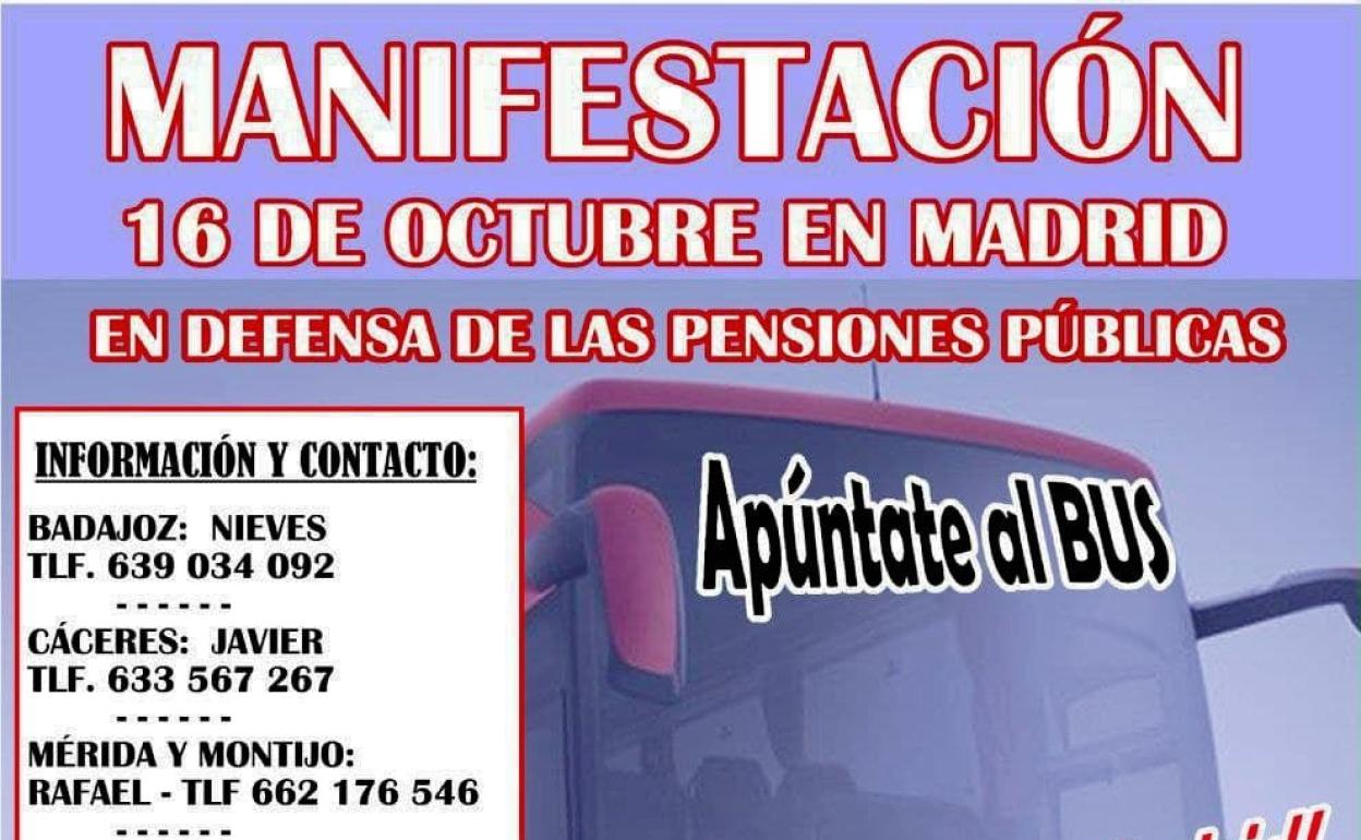 Los pensionistas reciben el apoyo de distintos sectores para la manifestación del 16 de octubre en Madrid