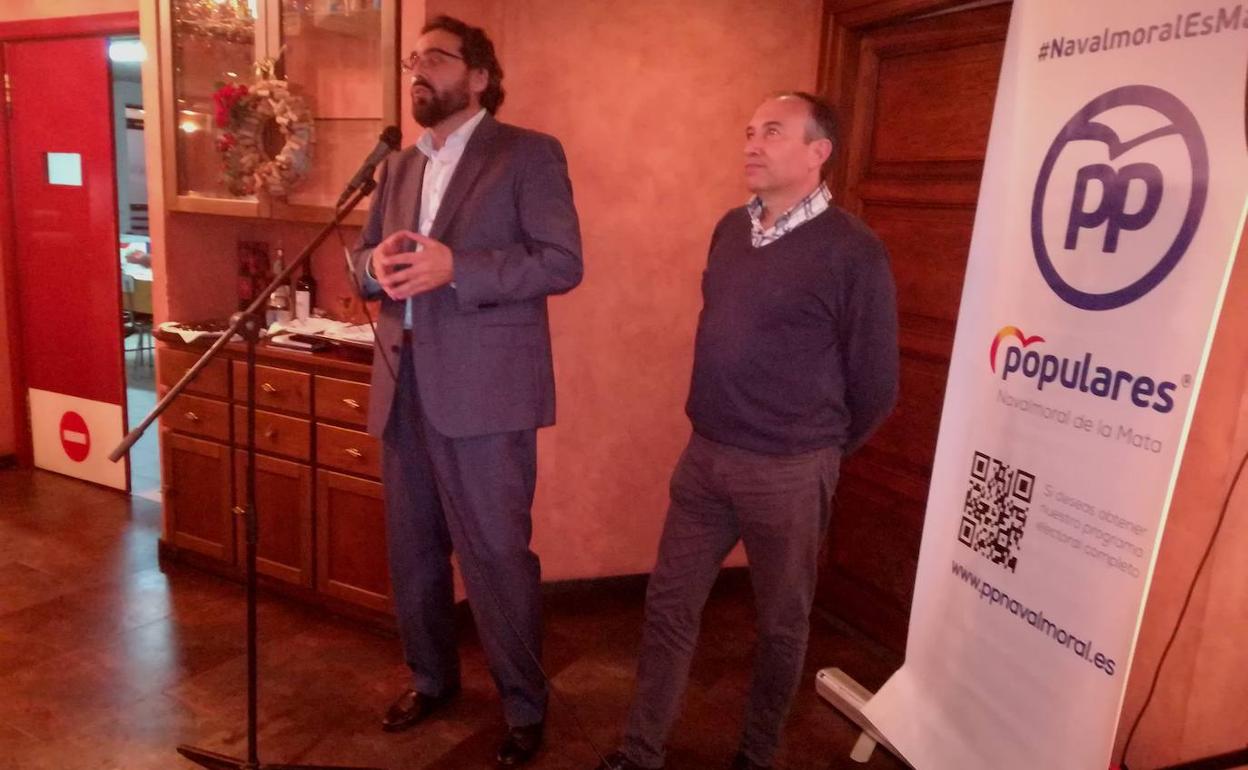 Jaime Vega y el presidente provincial Laureano León en la última edición celebrada 