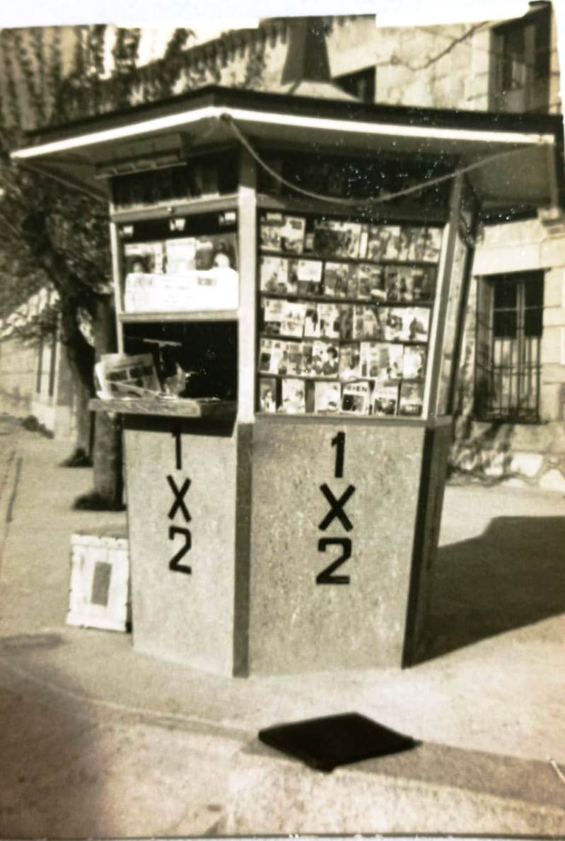 El quiosco original, a finales de los años 60 