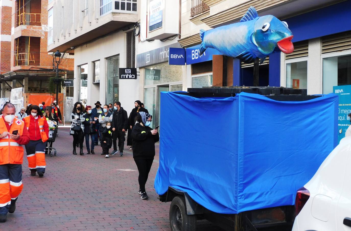 Inicio de la triste comitiva de esta edición del ntierro 