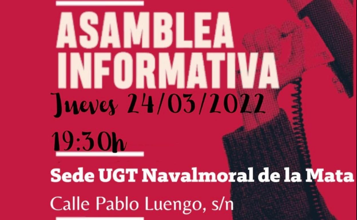 Asamblea informativa de la UGT sobre reforma laboral y pensiones