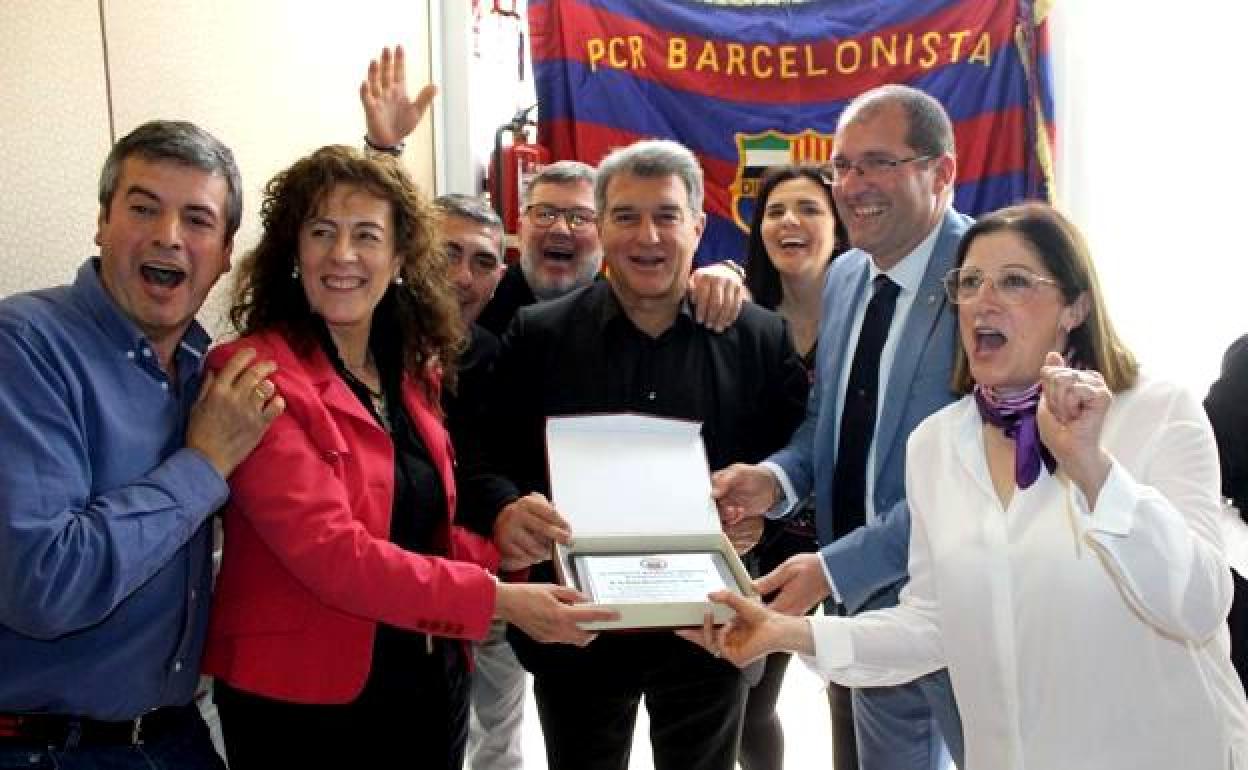 Laporta aseguró sentirse como en casa por el recibimiento que ha tenido 