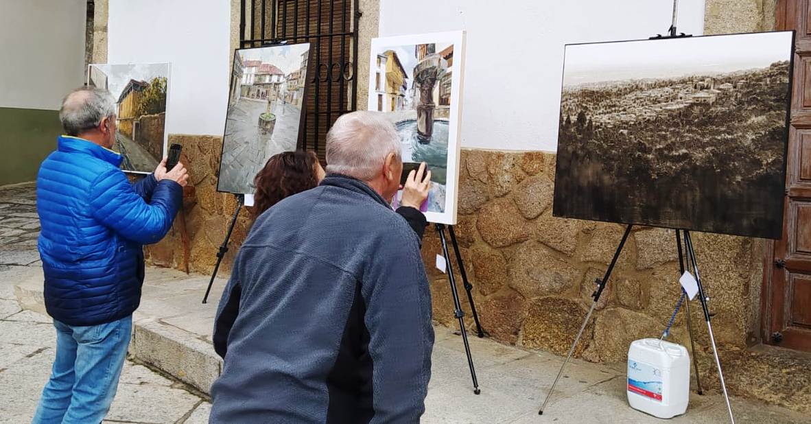 Los trabajos fueron expuestos en la plaza 