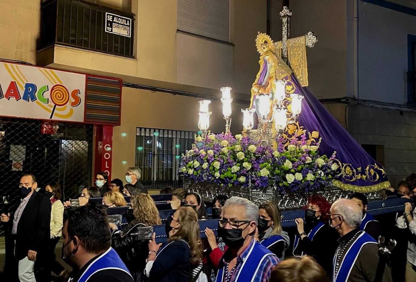 Imagen de la virgen de Las Angustias 