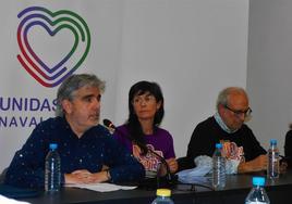 Valentín Tomé, Cristina Cano y José María González Mazón en la presentación