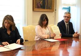 Firma del convenio en Madrid