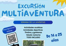 La excursión multiaventura se celebrará el 17 y 18 de agosto