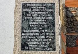 Acto celebrado en el cementerio de Las Casas