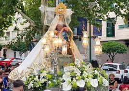 Traslado de la imagen de la virgen de la ermita a la parroquia