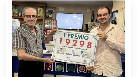 El sorteo de lotería dedicado al Moralo premia a un establecimiento con nombre futbolero, Gol Xicotet