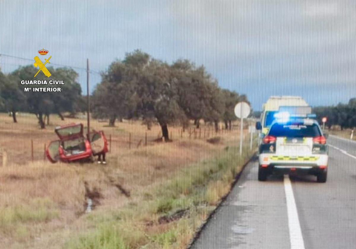 Imagen del vehículo siniestrado