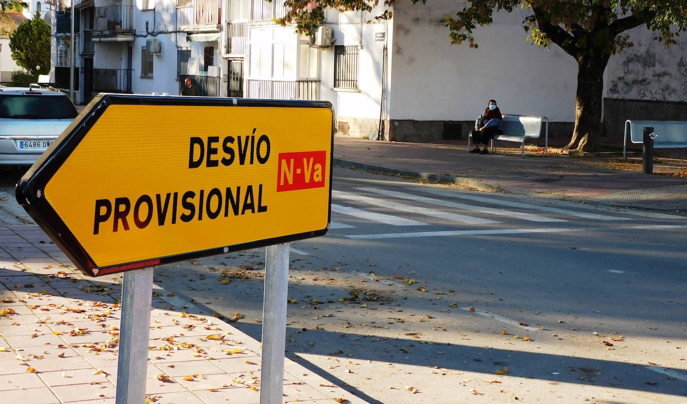 Vecina de la zona esperando poder volver a su vivienda