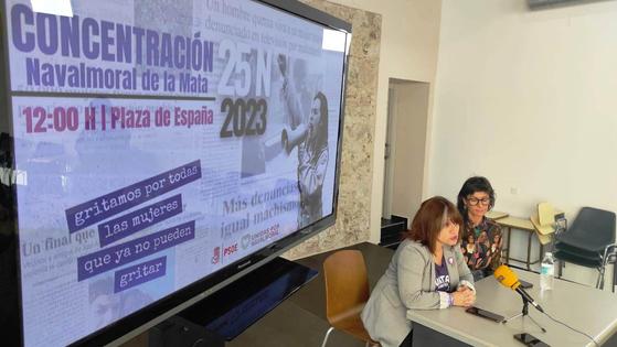 El PSOE y Unidas por Navalmoral convocan una concentración por el 25-N