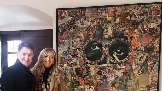 El pintor Alejandro Miguel dona un cuadro al municipio