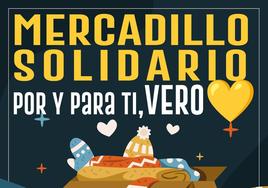 Cartel anunciador del mercadillo