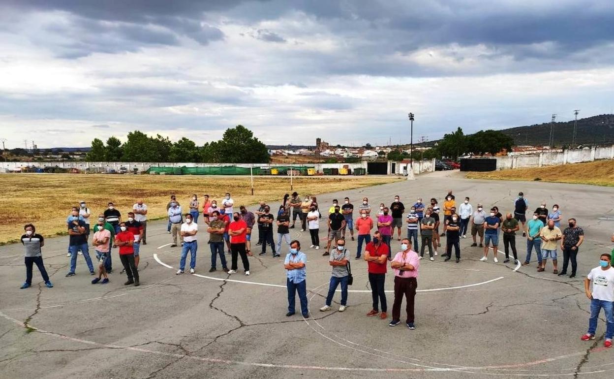 Protesta sindical de la CNA en Almaraz durante la pandemia 