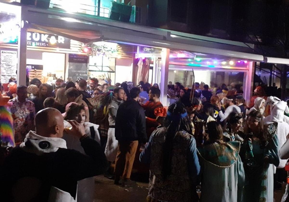 Ambiente en el Jardincillo el pasado Carnaval