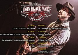 La gira española de John Black Wolf&The Bandits recala en la sala Contacto