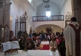 El primer acto, religioso, se celebró en la iglesia del convento