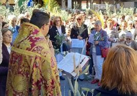 Bendición de los ramos en la plaza de España