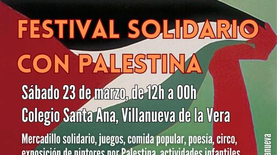 Villanueva de la Vera acogerá el sábado un Festival Solidario con Palestina