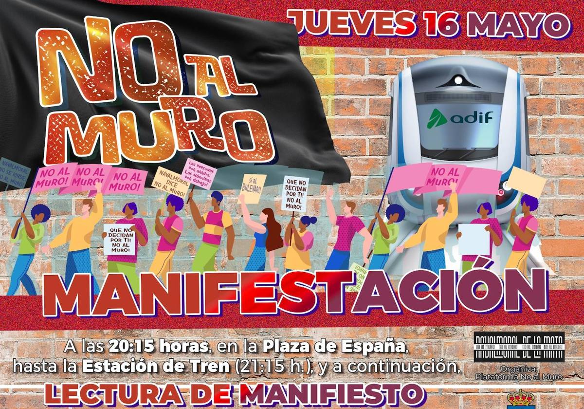 No al Muro convoca una nueva manifestación por el soterramiento el jueves 16