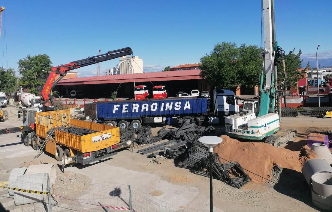 Las obras del tren eliminan la plaza de las cigüeñas