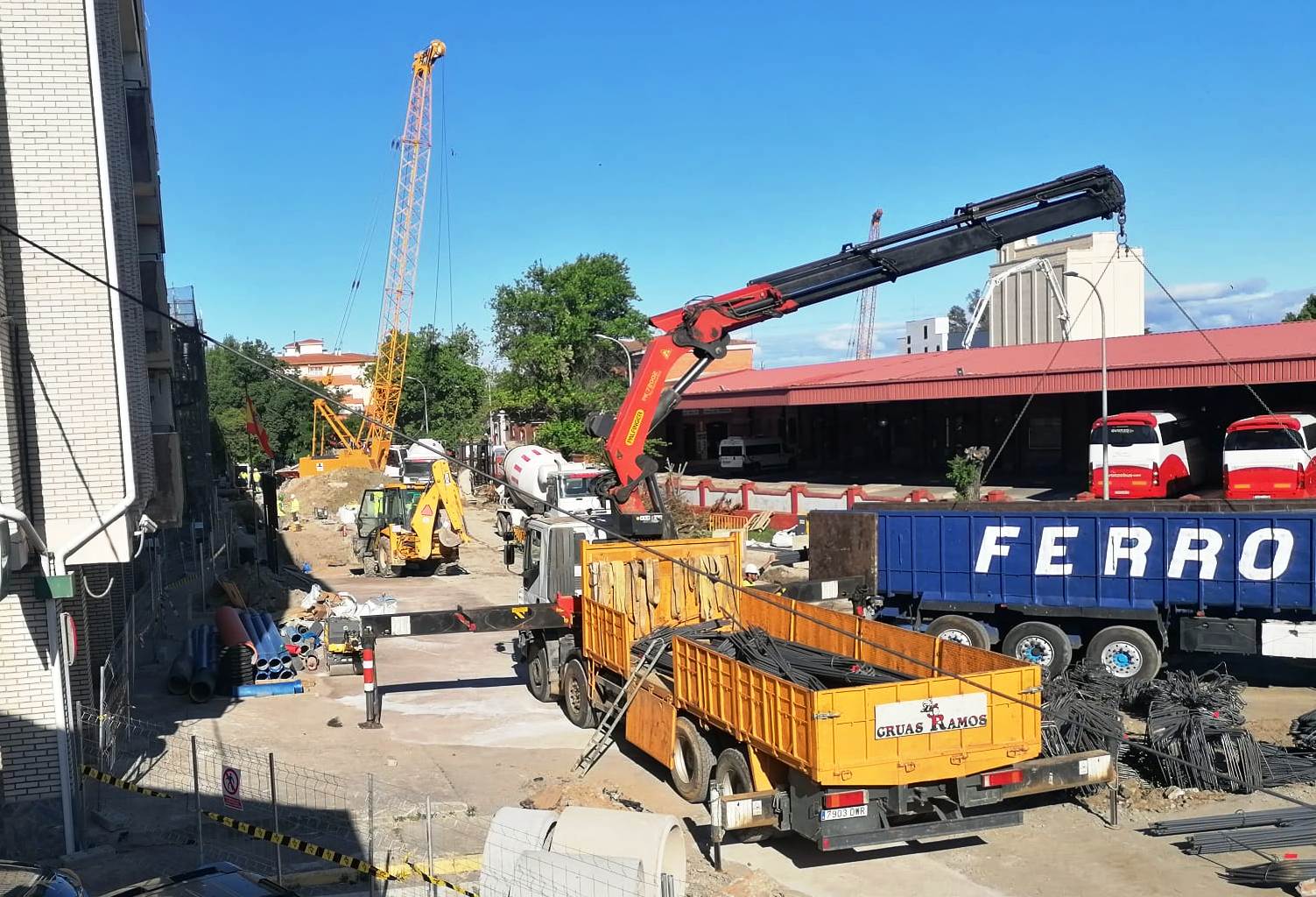 Obras a escasos metros del cuartel de la Guardia Civil