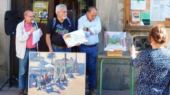 Diego Fernández, de Gijón, gana el IV Premio de Pintura Rápida 'Juan Núñez-Romero'