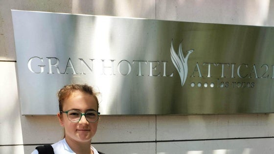 Marina Sierra, concentrada con la selección española sub-15 de fútbol-sala
