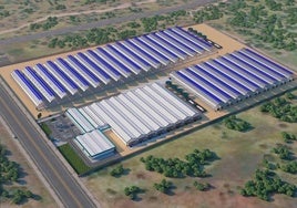 Recreación de la planta que se levantará en Expacionavalmoral