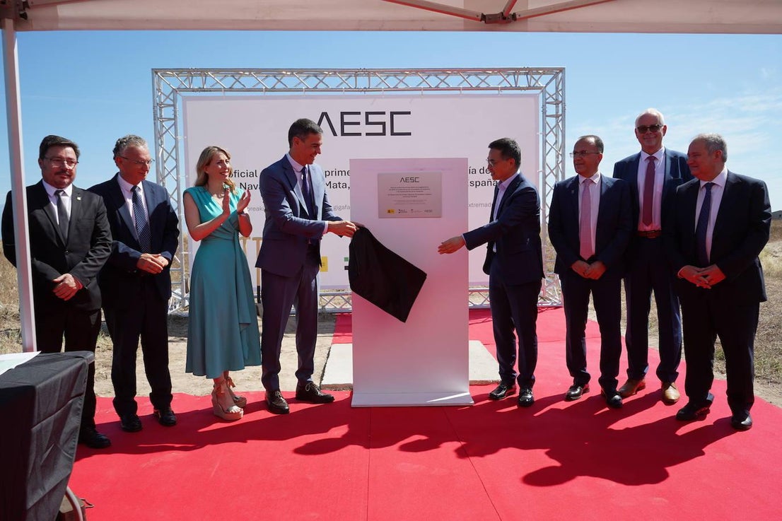 Primera piedra del futuro industrial de Extremadura