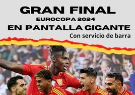 La final de la Eurocopa, en pantalla gigante en la plaza