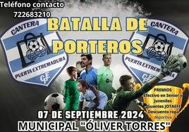 El campo municipal de deportes acogerá el sábado una 'batalla de porteros'