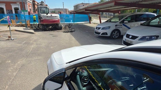 Preocupación e incertidumbre en los taxistas locales por las obras en la plaza de Renfe