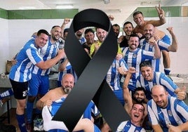 Lazo negro del Rosalejo en señal de luto por la muerte de José Antonio Caballero