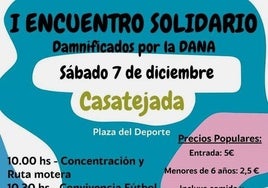 Asociaciones y colectivos de Casatejada organizan un encuentro solidario por la DANA