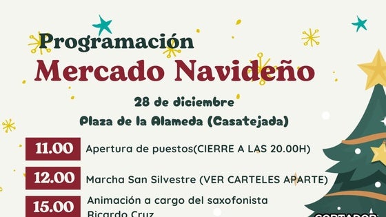 La plaza de la Alameda de Casatejada acoge el sábado un Mercado Navideño