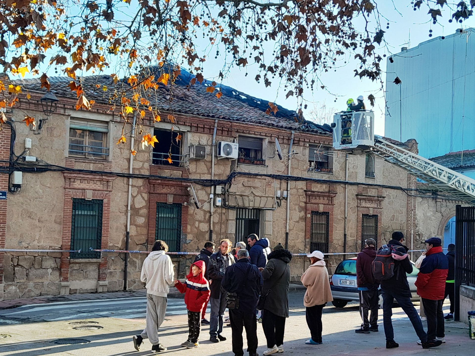 Presencia de vecinos en la zona en la mañana del lunes