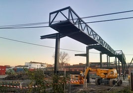 Obras del tren de altas prestaciones en Navalmoral