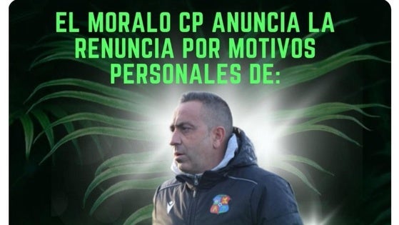 Beni Besale renuncia a seguir entrenando al Moralo por motivos personales