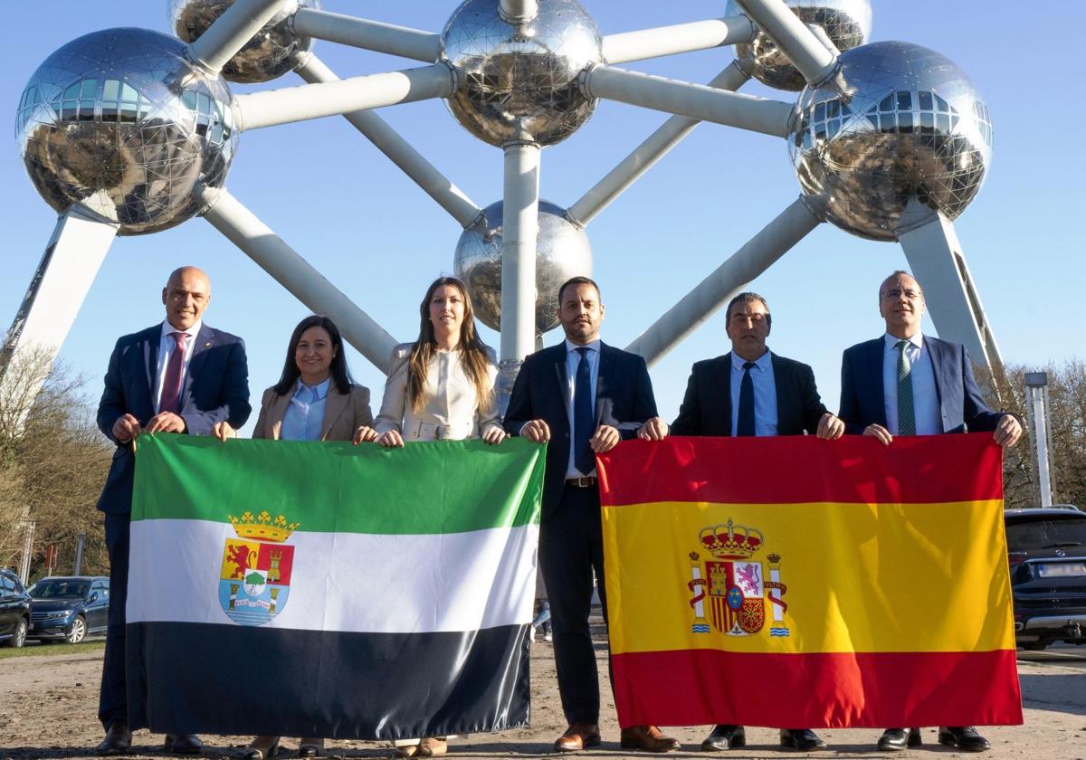 Los representantes de la zona que estuvieron en Bruselas